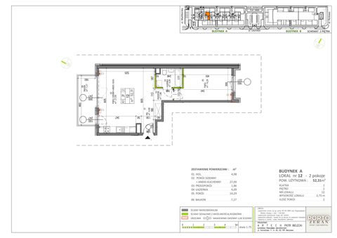 Plan 2 pok. 52m²