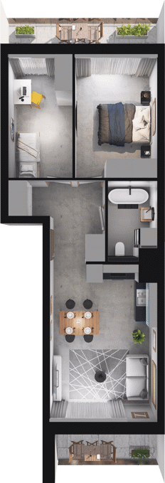 Plan 3 pok. 53m²