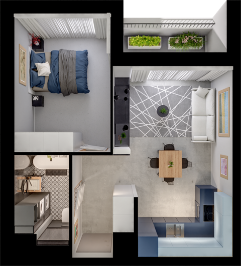 Plan 2 pok. 40m²