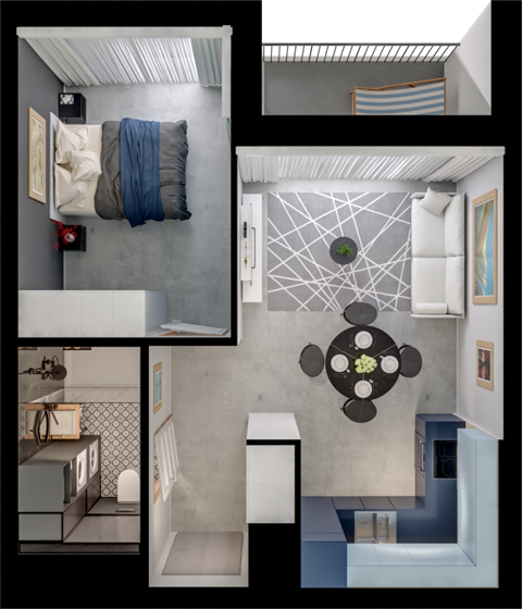 Plan 2 pok. 38m²