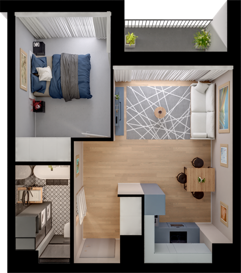 Plan 2 pok. 38m²