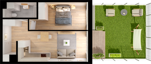 Plan 2 pok. 41m²