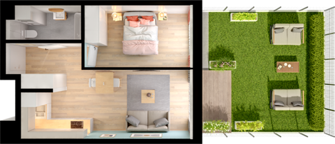 Plan 2 pok. 39m²