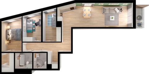 Plan 4 pok. 82m²