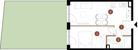 Plan 2 pok. 38m²