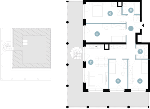 Plan 5 pok. 91m²