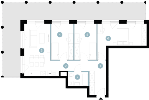 Plan 4 pok. 77m²