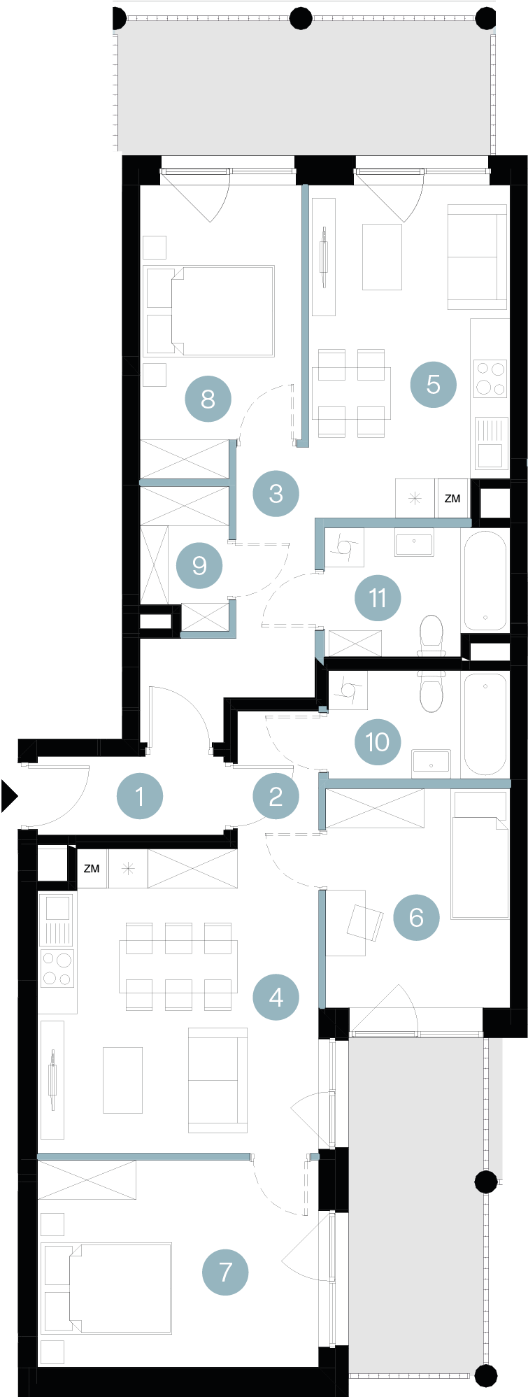 Plan 5 pok. 93m²