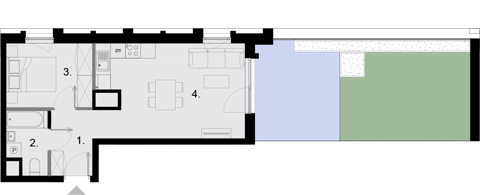 Plan 2 pok. 39m²