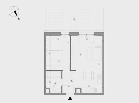 Plan 2 pok. 47m²