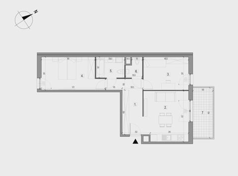 Plan 3 pok. 63m²