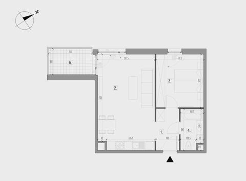 Plan 2 pok. 48m²