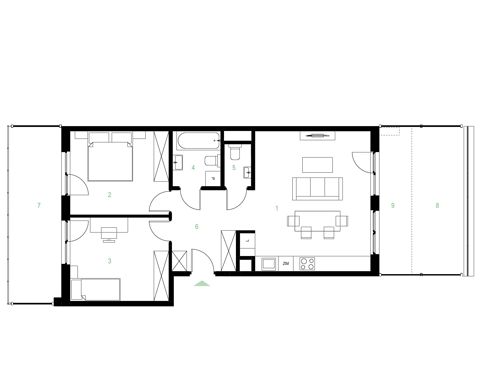 Plan 3 pok. 68m²