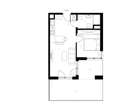 Plan 2 pok. 38m²