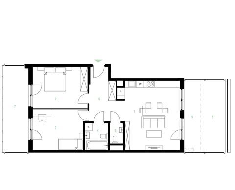 Plan 3 pok. 71m²