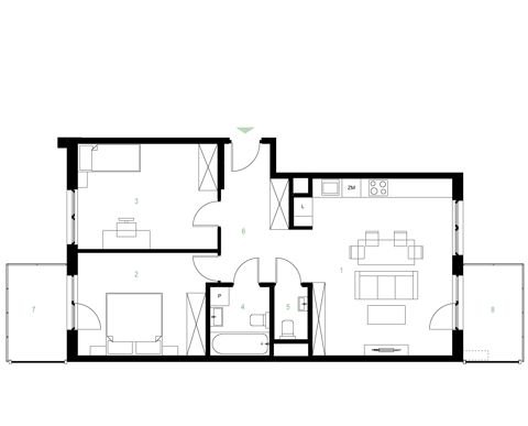 Plan 3 pok. 71m²