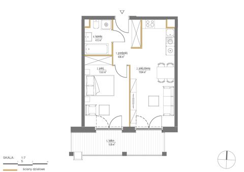 Plan 2 pok. 42m²