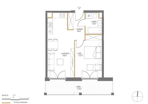 Plan 2 pok. 42m²