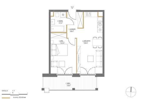 Plan 2 pok. 42m²