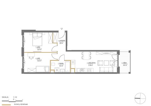 Plan 3 pok. 56m²