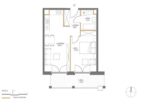 Plan 2 pok. 42m²
