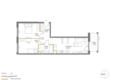 Plan 3 pok. 56m²
