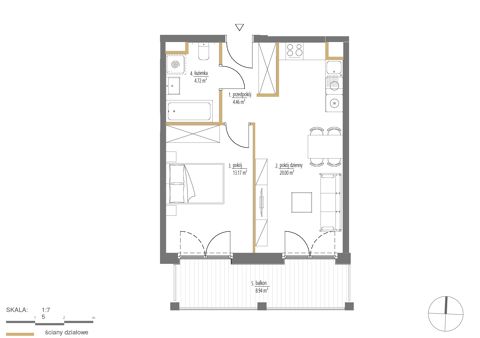 Plan 2 pok. 42m²