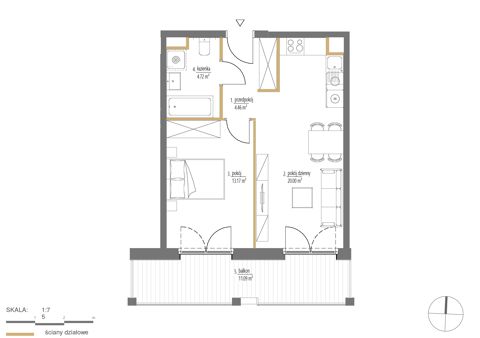 Plan 2 pok. 42m²