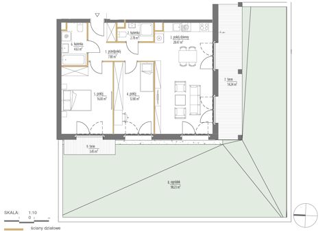 Plan 3 pok. 72m²