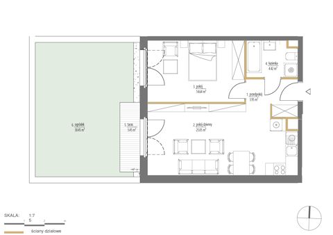 Plan 2 pok. 48m²
