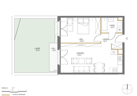 Plan 2 pok. 48m²
