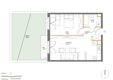 Plan 2 pok. 48m²