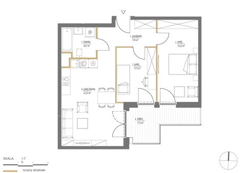 Plan 3 pok. 59m²
