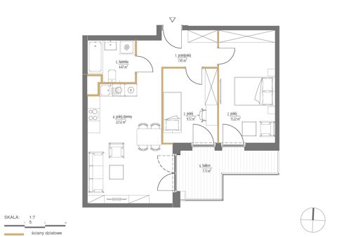 Plan 3 pok. 59m²