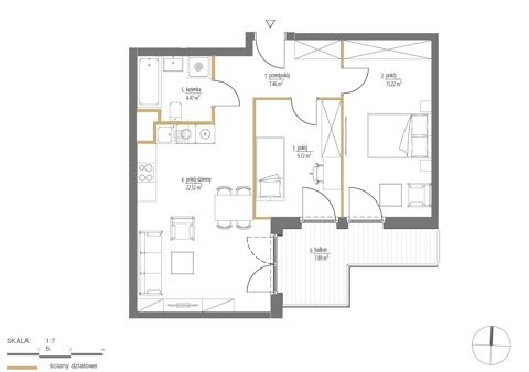 Plan 3 pok. 59m²