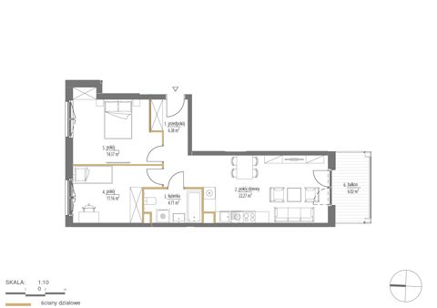 Plan 3 pok. 59m²
