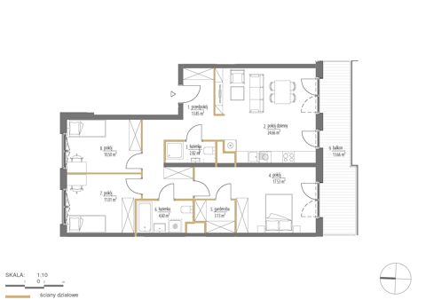 Plan 4 pok. 88m²