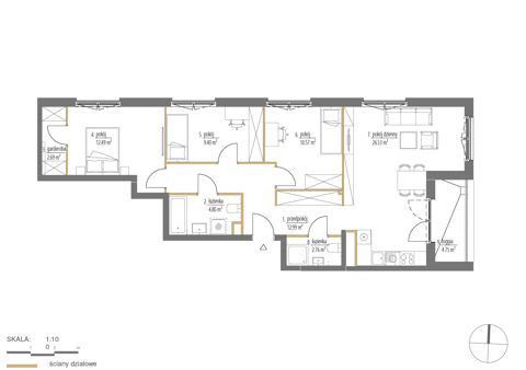 Plan 4 pok. 82m²
