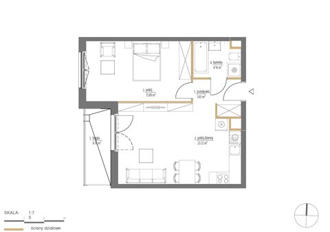 Plan 2 pok. 47m²