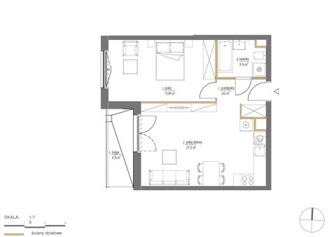 Plan 2 pok. 47m²