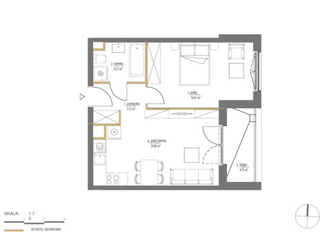 Plan 2 pok. 42m²