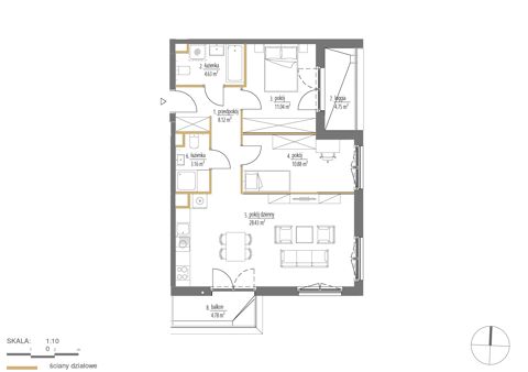 Plan 3 pok. 66m²