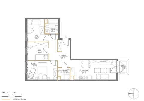 Plan 4 pok. 73m²