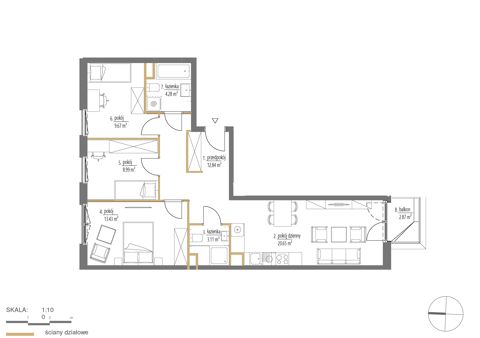 Plan 4 pok. 73m²
