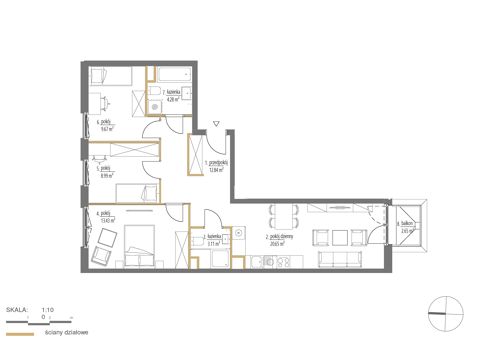 Plan 4 pok. 73m²