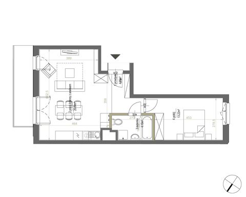 Plan 2 pok. 48m²