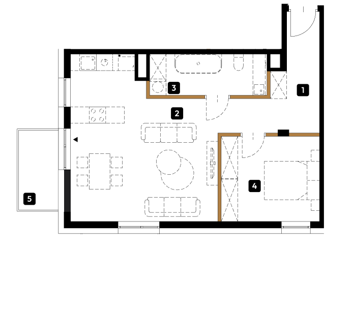 Plan 2 pok. 53m²