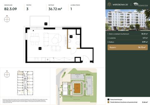 Plan 1 pok. 37m²