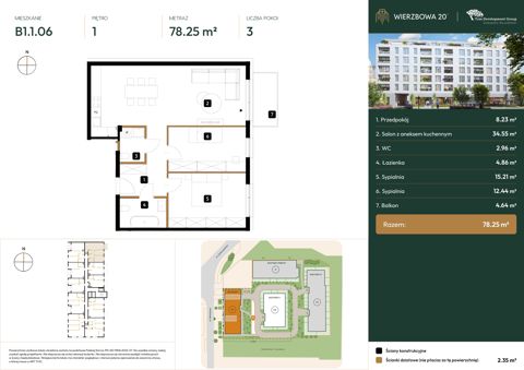 Plan 3 pok. 78m²