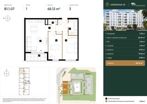 Plan 3 pok. 68m²